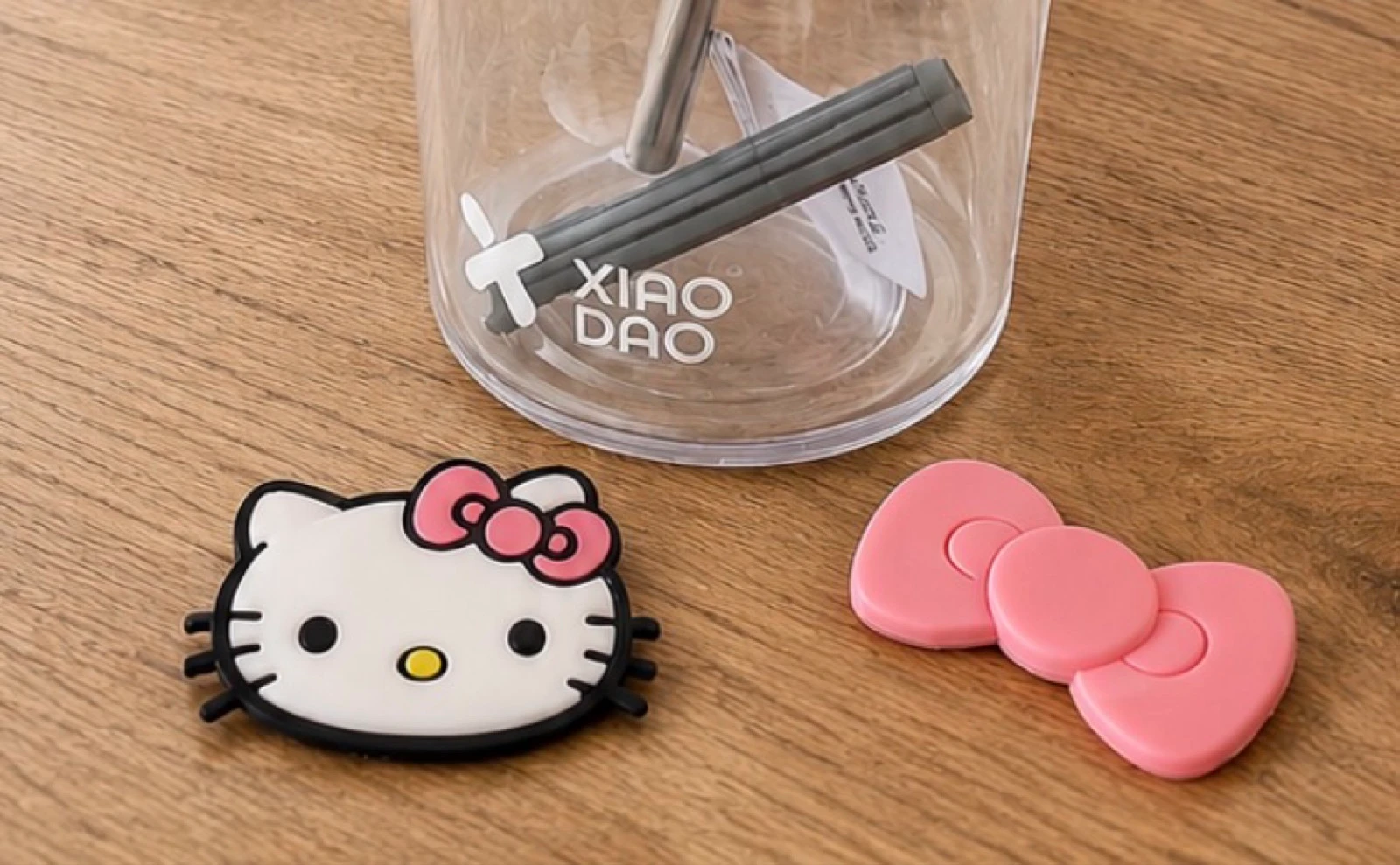 Verre Bouteille Kawaii 900ml Xiao Dao Hello Kitty Transparent – photo 2